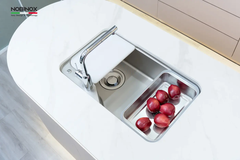 Chậu rửa Nobinox NOVA A182 (8250 bề mặt vân siêu mịn)