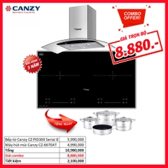 Combo tiết kiệm: Bếp từ Canzy CZ-PID369 Serial 8.0 Và Máy hút mùi Canzy CZ-6670AT