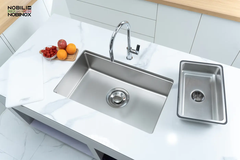 Chậu rửa Nobinox ROSA NN974DT (8048 bề mặt vân siêu mịn)