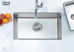 Chậu rửa Nobinox ROSA NN974DT (8048 bề mặt vân siêu mịn)
