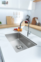 Chậu rửa Nobinox ROSA NN974DT (8048 bề mặt vân siêu mịn)