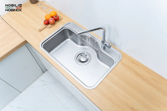 Chậu rửa Nobinox ROSA NN975D (7850 bề mặt vân siêu mịn)