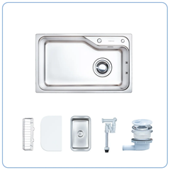 Chậu rửa Nobinox HARI PLUS 8250R (8250 vân Linen plus phủ ion+)
