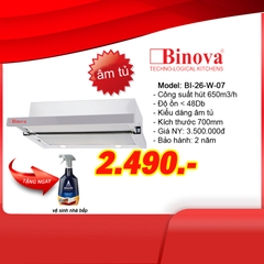 Máy hút mùi Binova BI-26-W-07