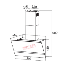Máy hút mùi LATINO LT-V700DC Athena - Made in Malaysia