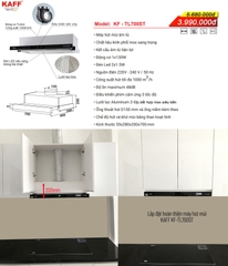 Combo 22: Bếp từ KAFF KF-815II New Plus và Máy hút mùi KAFF KF-TL700ST