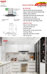 Combo 24: Bếp từ KAFF KF-815II New Plus và Máy hút mùi KAFF KF-GBT7069