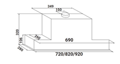 Máy hút mùi KAFF KF-BI70PR