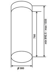 Máy hút mùi KAFF KF-IS380CRS