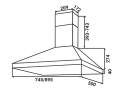 Máy hút mùi KAFF KF-PYRA750