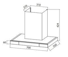 Máy hút mùi LATINO LT-T35A Serial S