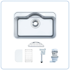Chậu rửa Nobinox ROSA NN975D (7850 bề mặt vân siêu mịn)