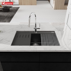 Chậu rửa Konox Terra 790S Black (Chậu đá Granite)