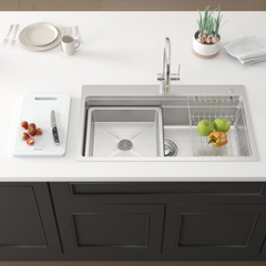 Chậu rửa Konox KN8751TS Dekor (Bề mặt hạt chống xước)