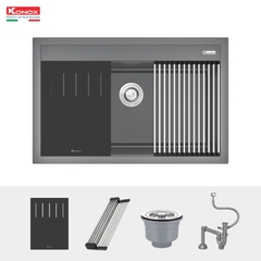 Chậu rửa Konox Terra 790S Grey (Chậu đá Granite)
