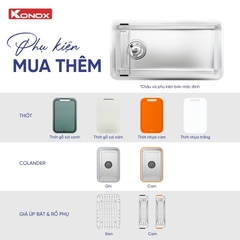 Chậu rửa Konox Tari Smart 8847PP-L (hạt Smart chống xước)