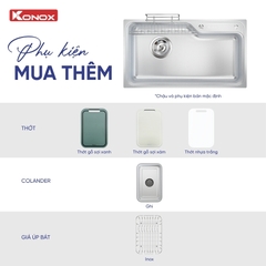 Chậu rửa Konox Tari Smart 9050PP (hạt Smart chống xước)