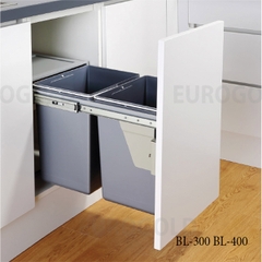 Thùng rác Eurogold gắn cánh - âm tủ ray giảm giảm chấn