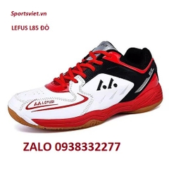 Giày cầu lông nam nữ Lefus L85 chính hãng màu trắng đỏ