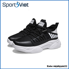 Giày Sneaker nam phong cách Hàn Quốc, giày thể thao thời trang nam HMS-D84BW