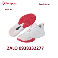 Giày cầu lông, giày pickleball nam nữ Kumpoo E315 màu đỏ chính hãng