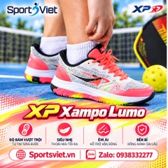 Giày Pickleball XP Xampo Lumo Trắng Hồng Cam Neon chính hãng