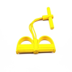 Bộ dây tập bụng, tập eo đàn hồi 4 ống cao su non siêu chắc Hamishu-MS4