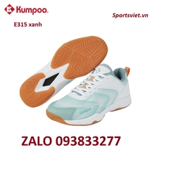 Giày cầu lông, giày pickleball nam nữ Kumpoo E315 màu trắng xanh chính hãng