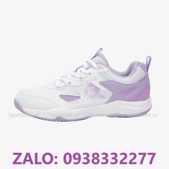 Giày cầu lông nam nữ Kumpoo E319 màu trắng tím chính hãng
