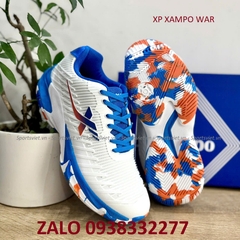Giày XP Xampoo War Trắng Xanh – Giày Cầu Lông, Pickleball, Bóng Chuyền Chính Hãng