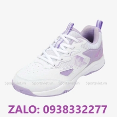Giày cầu lông nam nữ Kumpoo E319 màu trắng tím chính hãng