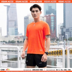 Áo chạy bộ nam Egan AC02 màu cam chính hãng