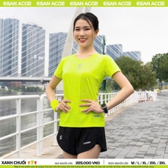 Áo chạy bộ nữ Egan AC02 màu cam chính hãng