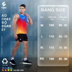Áo chạy bộ nữ Egan AC02 màu cam chính hãng