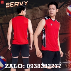 Quần áo bóng chuyền nam sát nách Just Play chính hãng (màu xanh ngọc)