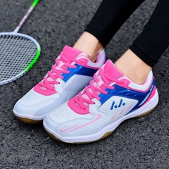 Giày cầu lông, giày pickleball nữ Lefus L85 chính hãng màu trắng hồng