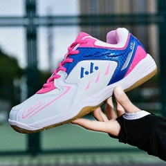 Giày cầu lông, giày pickleball nữ Lefus L85 chính hãng màu trắng hồng