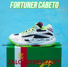 Giày VHD Fortuner trắng xanh (cầu lông, bóng chuyền, tennis, bóng bàn, Pickleball)