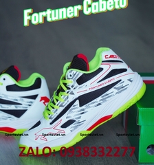Giày VHD Fortuner trắng xanh (cầu lông, bóng chuyền, tennis, bóng bàn, Pickleball)