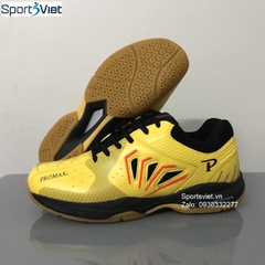 Giày cầu lông nam nữ Promax PR-20001 giá rẻ chính hãng màu vàng