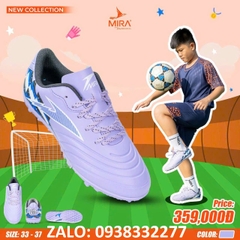 Giày bóng đá Mira Carnix Kid  sân cỏ nhân tạo trẻ em chính hãng màu kem