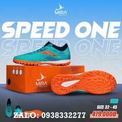 Giày bóng đá Mira Speed One chính hãng (Xanh ngọc)