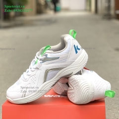 Giày cầu lông, bóng chuyền nam nữ Kawasaki A3310 màu trắng