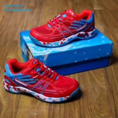 Giày cầu lông nam nữ Lefus L08 chính hãng màu đỏ