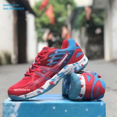 Giày cầu lông nam nữ Lefus L08 chính hãng màu đỏ