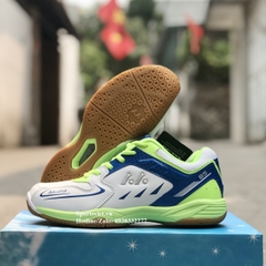 Giày cầu lông nam nữ Lefus L85 chính hãng màu trắng chuối