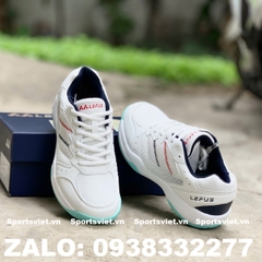 Giày Lefus L039 chơi cầu lông, pickleball nam nữ chính hãng giá rẻ màu trắng ngọc