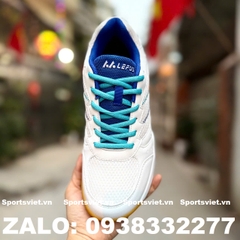 Giày Lefus L039 chơi cầu lông, pickleball nam nữ chính hãng giá rẻ màu trắng xanh bích