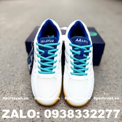 Giày Lefus L039 chơi cầu lông, pickleball nam nữ chính hãng giá rẻ màu trắng xanh bích