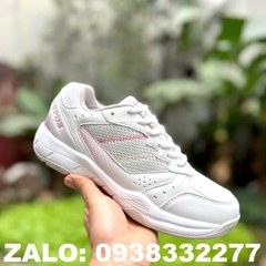 Giày Lefus L039 chơi cầu lông, pickleball nam nữ chính hãng giá rẻ màu trắng hồng